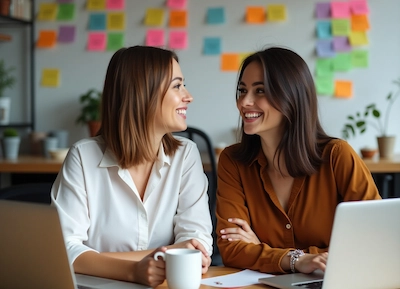CEOs de la Agencia de Diseño Web EL FARO ESTUDIOS en su oficina